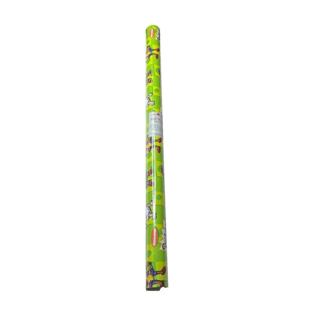Rugrats Wrapping Paper Roll 20 SQFT 90's Nickelodeon Cartoon American Greetings